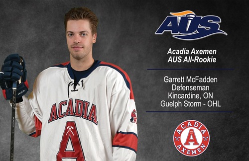Hockey's McFadden named to AUS All-Rookie Team