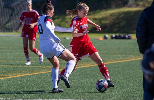 No. 5 Axewomen remain undefeated with 2-1 win over host UNB